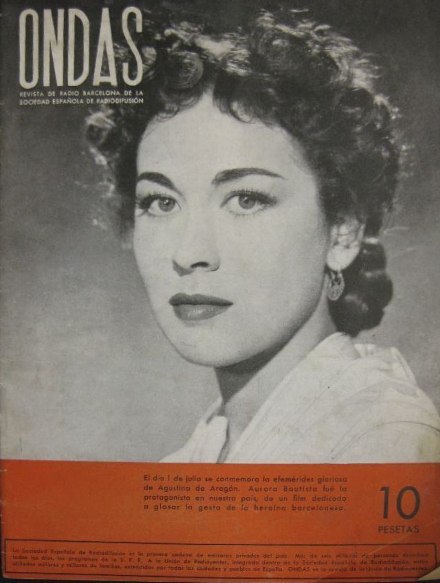 ONDAS magazine side cover Issue 2  July 1952