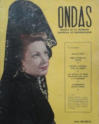 ONDAS magazine side cover Issue 11  1953