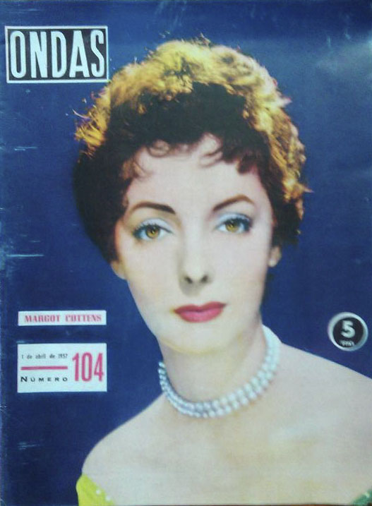 ONDAS magazine side cover Issue 104  April 1957