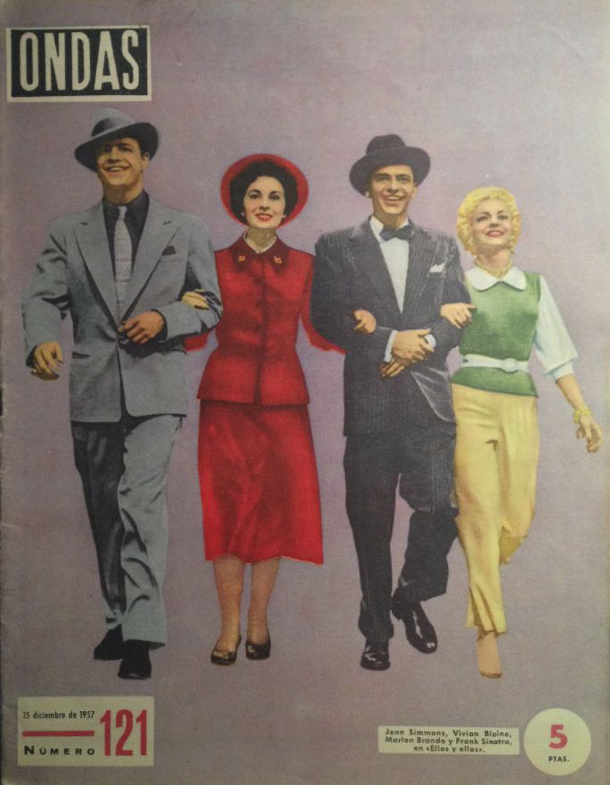 ONDAS magazine side cover Issue 121  December 1957