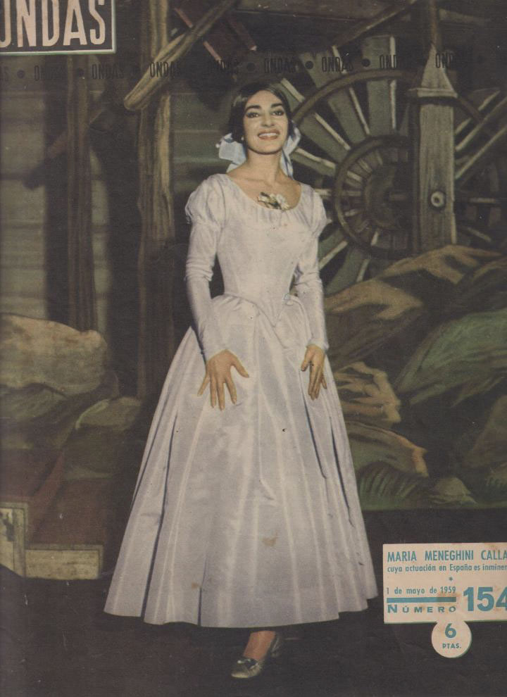 ONDAS magazine side cover Issue 154  May 1959