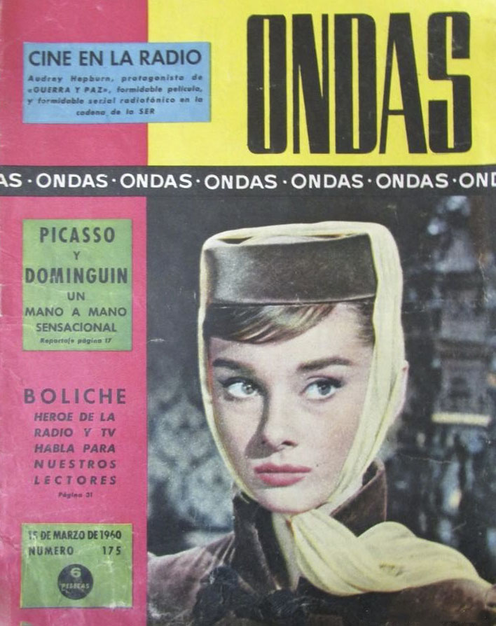 ONDAS magazine side cover Issue 175  March 1960