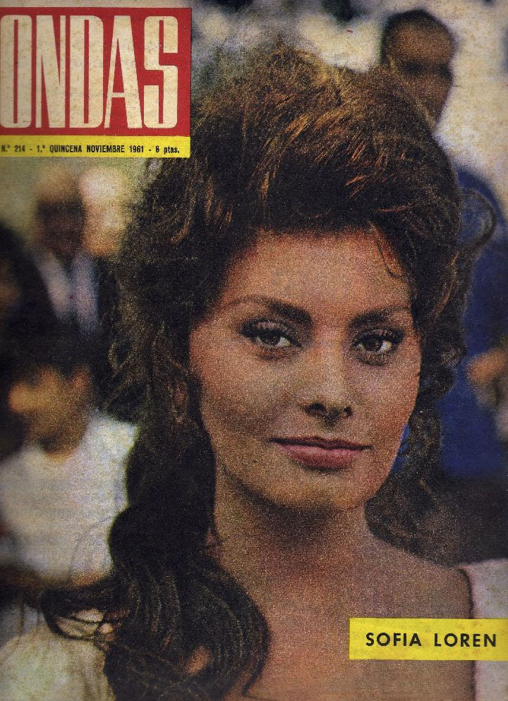 ONDAS magazine side cover Issue 214  November 1961