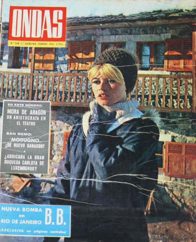 ONDAS magazine side cover Issue 268   1964