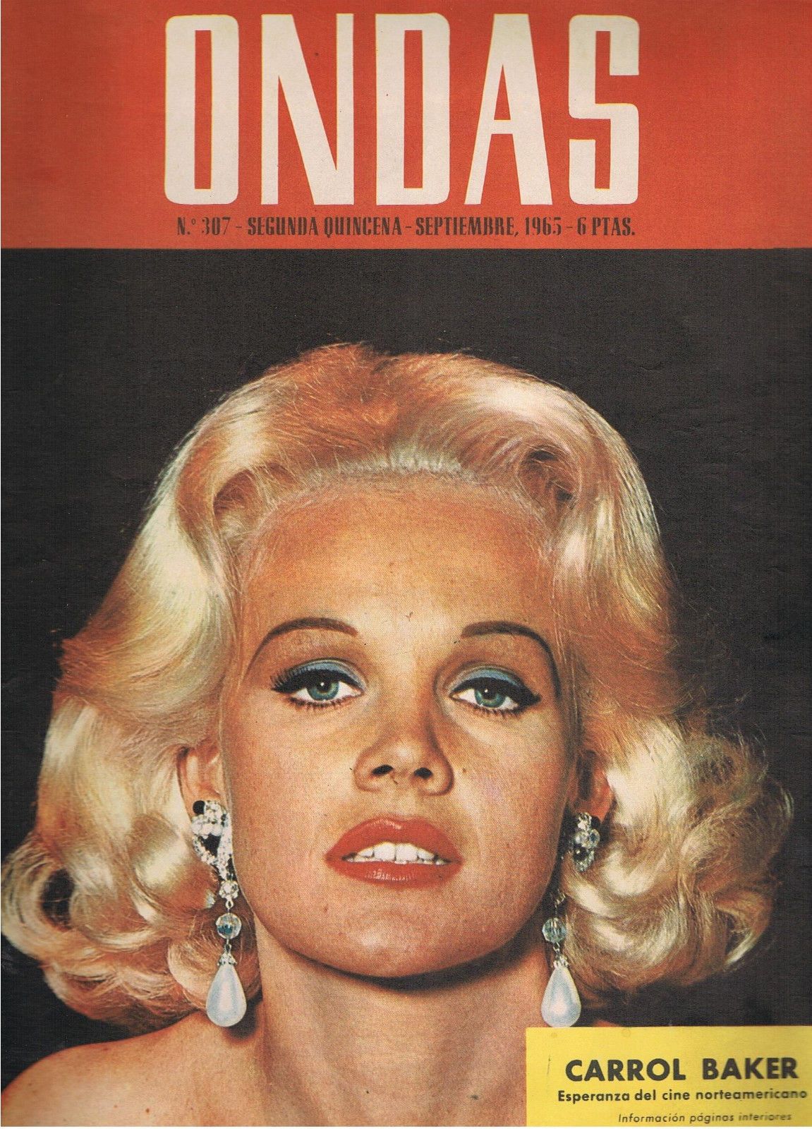 ONDAS magazine side cover Issue 307  September 1965