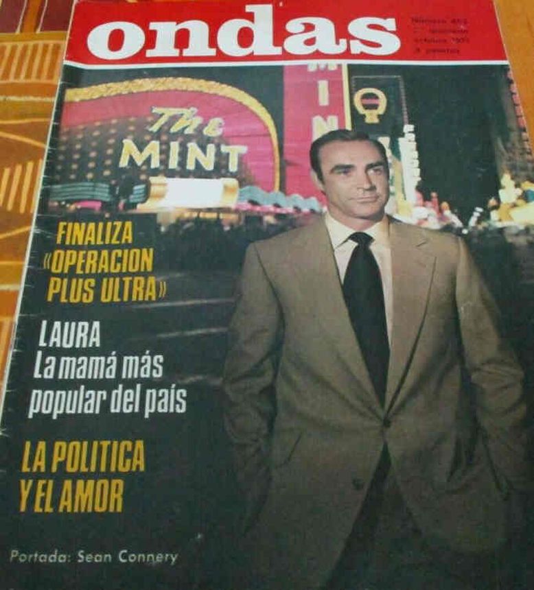 ONDAS magazine side cover Issue 453  October 1971