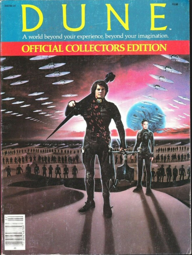 OFFICIAL MOVIE MAGAZINES magazine side cover  1984