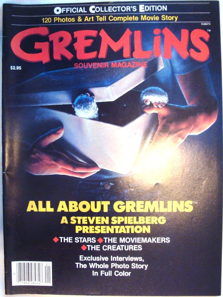 OFFICIAL MOVIE MAGAZINES magazine side cover  1984