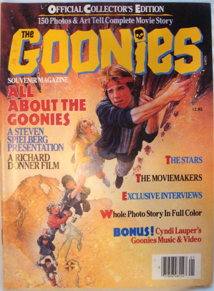 OFFICIAL MOVIE MAGAZINES magazine side cover  1985