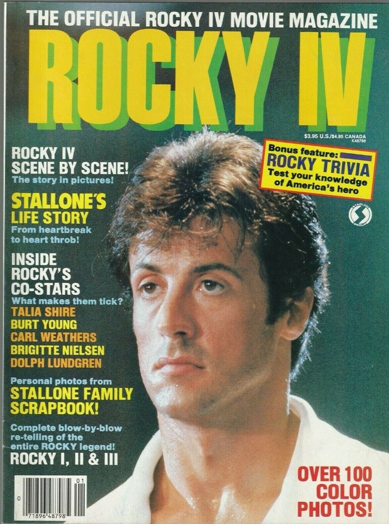 OFFICIAL MOVIE MAGAZINES magazine side cover  1985