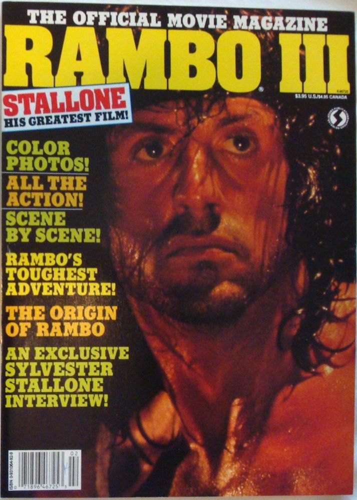 OFFICIAL MOVIE MAGAZINES magazine side cover  1988