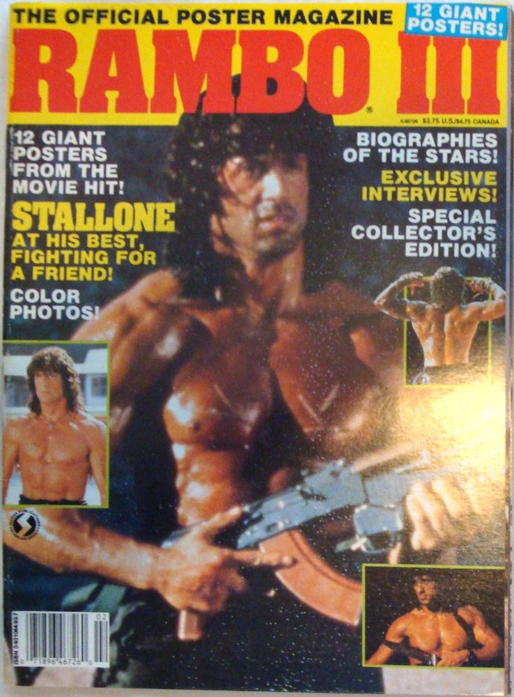 OFFICIAL MOVIE MAGAZINES magazine side cover  1988