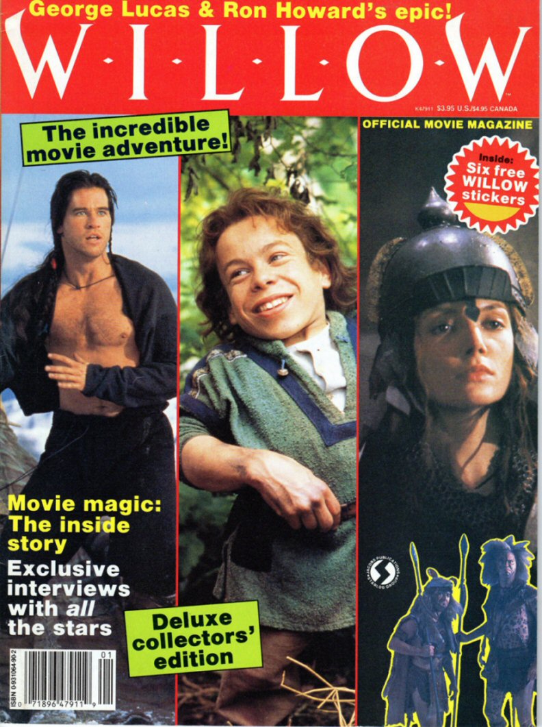 OFFICIAL MOVIE MAGAZINES magazine side cover  1988