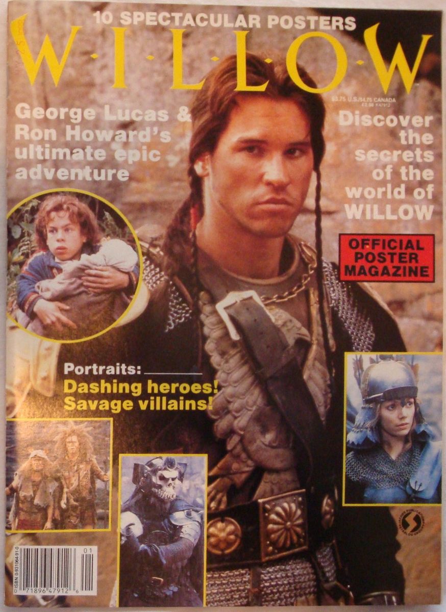 OFFICIAL MOVIE MAGAZINES magazine side cover  1988