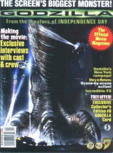 OFFICIAL MOVIE MAGAZINES magazine side cover  1998