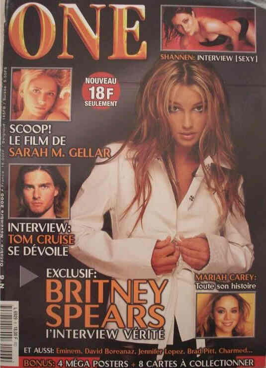 ONE (Fr) magazine side cover Issue 6 October/November 2000