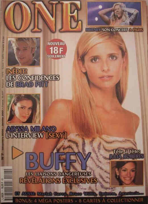 ONE (Fr) magazine side cover Issue 7 December 2000