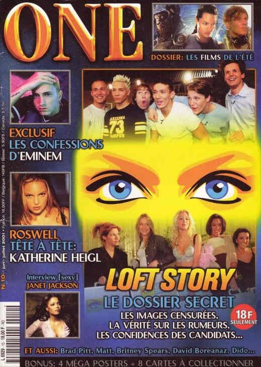 ONE (Fr) magazine side cover Issue 10 June/July 2001