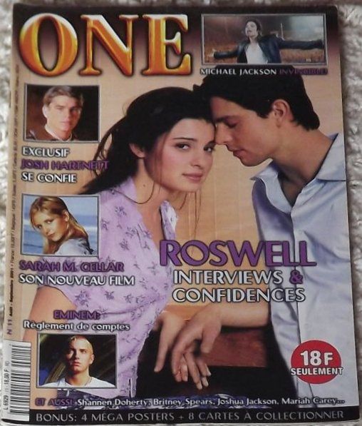 ONE (Fr) magazine side cover Issue 11 August-September 2001