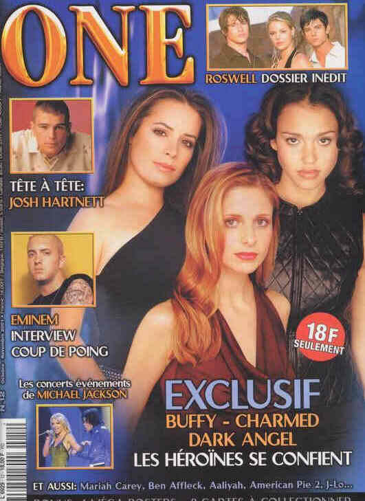 ONE (Fr) magazine side cover Issue 12 October/November 2001