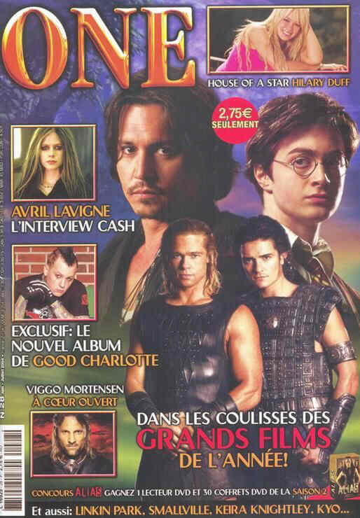 ONE (Fr) magazine side cover Issue 28 June/July 2004