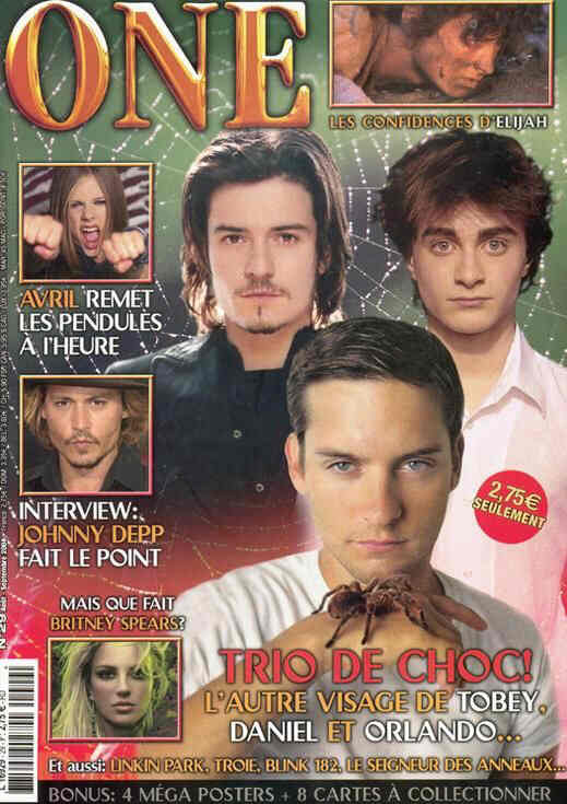 ONE (Fr) magazine side cover Issue 29 August/September 2004
