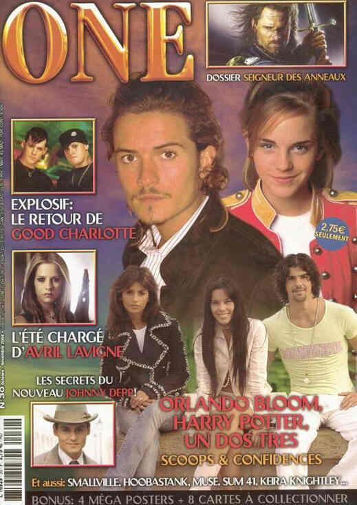 ONE (Fr) magazine side cover Issue 30 October/November 2004
