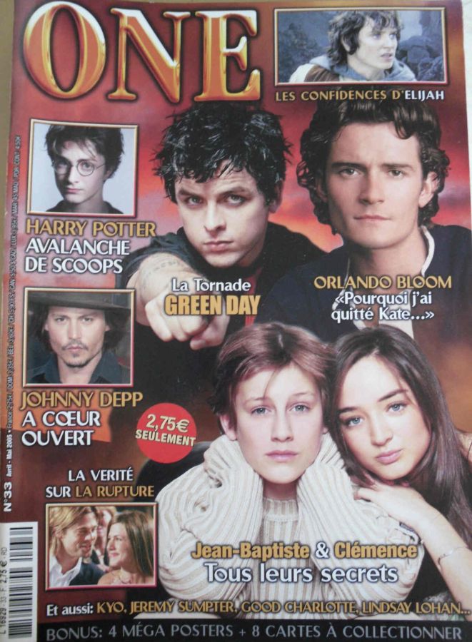 ONE (Fr) magazine side cover Issue 33 April/May 2005