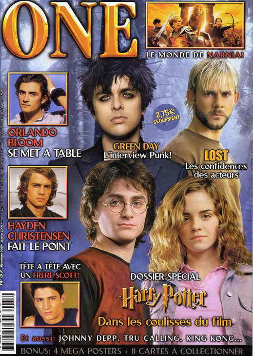 ONE (Fr) magazine side cover Issue 37 December 2005