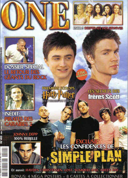 ONE (Fr) magazine side cover Issue 40 June/July 2006