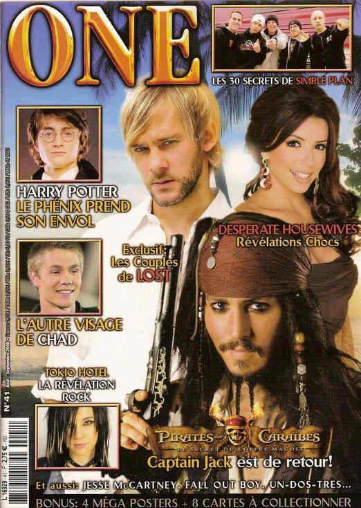 ONE (Fr) magazine side cover Issue 41 August/September 2006
