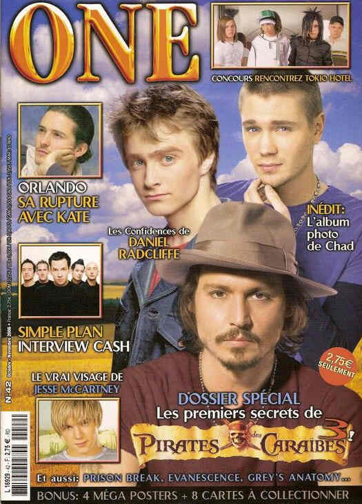 ONE (Fr) magazine side cover Issue 42 October/November 2006
