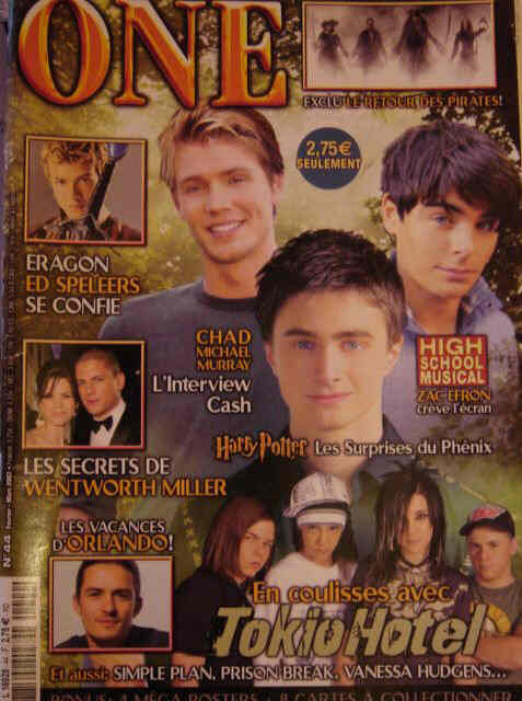 ONE (Fr) magazine side cover Issue 44 February/March 2007