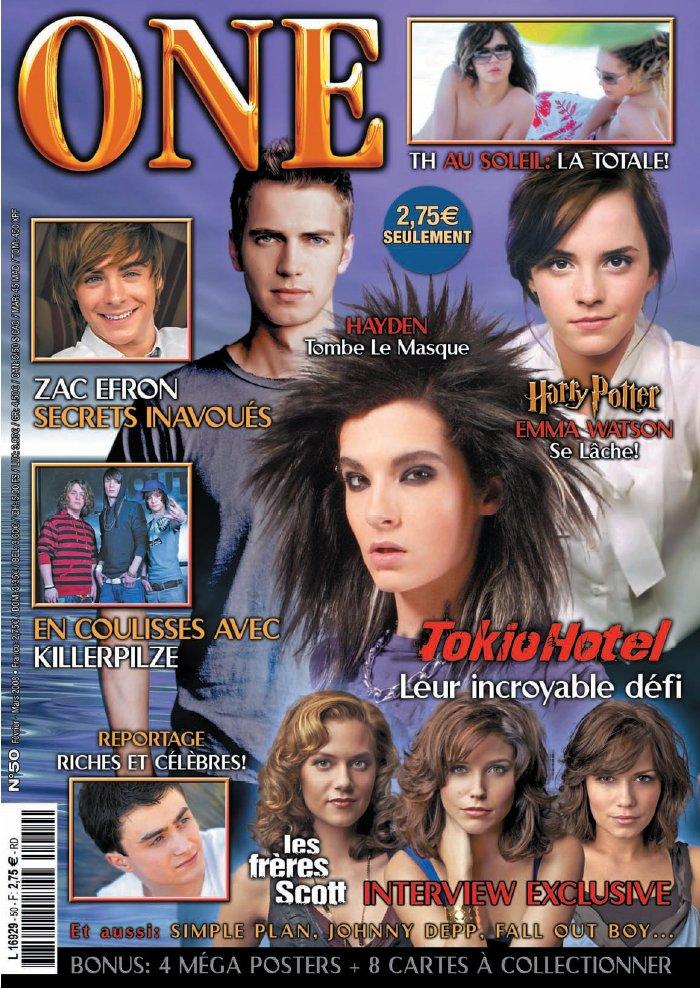 ONE (Fr) magazine side cover Issue 50 March 2008