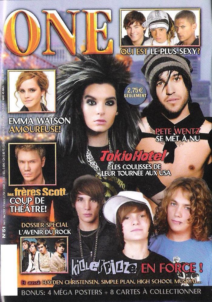 ONE (Fr) magazine side cover Issue 51 April-May 2008
