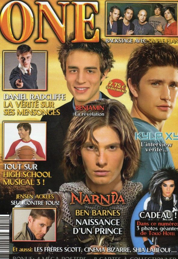 ONE (Fr) magazine side cover Issue 52 June/July 2008