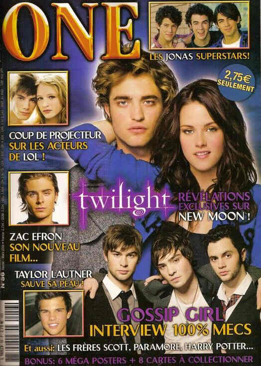 ONE (Fr) magazine side cover Issue 56 February/March 2009