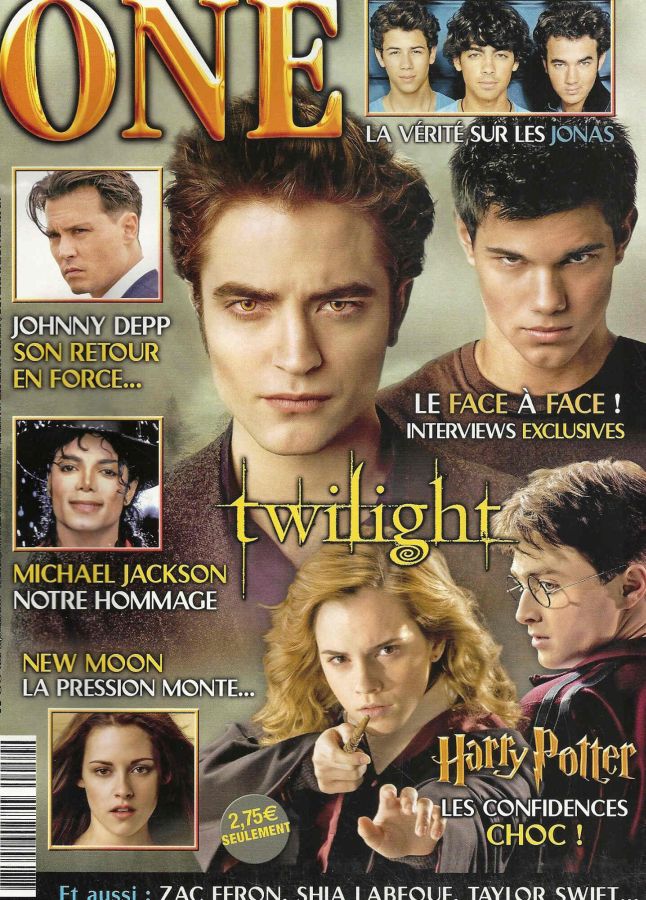 ONE (Fr) magazine side cover Issue 59 August/September 2009