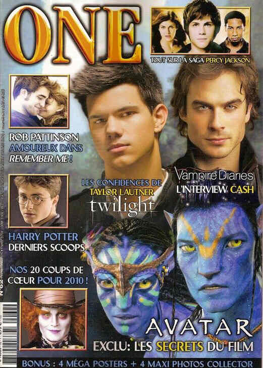 ONE (Fr) magazine side cover Issue 62 February/March 2010