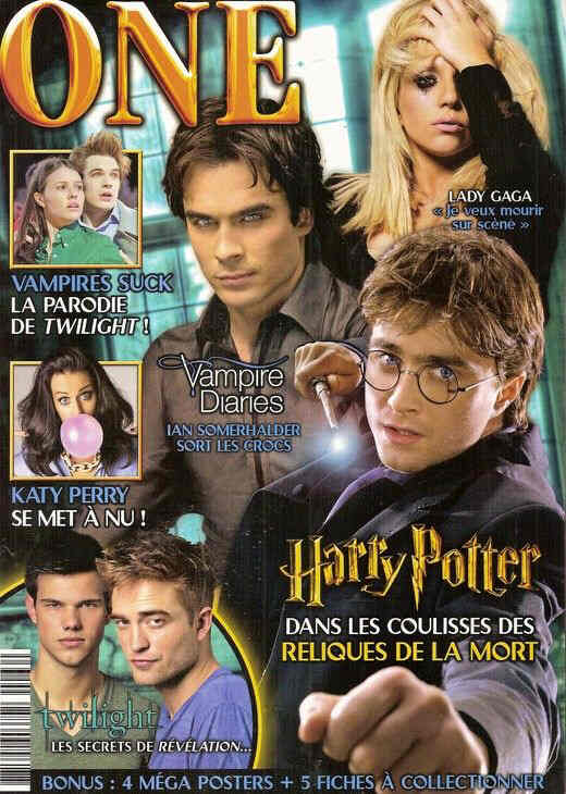 ONE (Fr) magazine side cover Issue 66 October/November 2010
