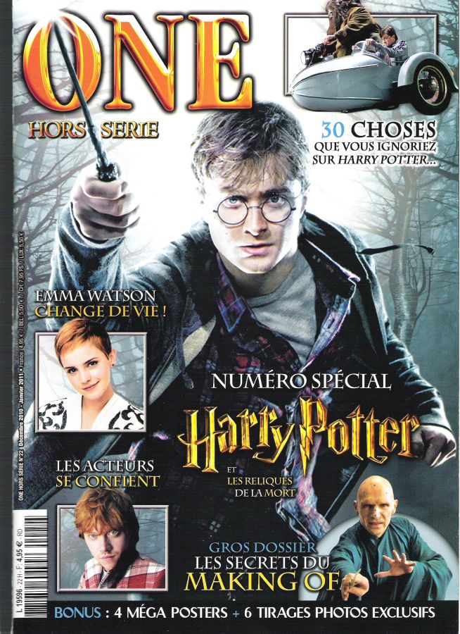 ONE (Fr) magazine side cover Issue Special 22 December 2010