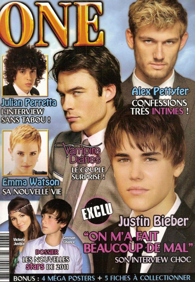 ONE (Fr) magazine side cover Issue 68 February/March 2011