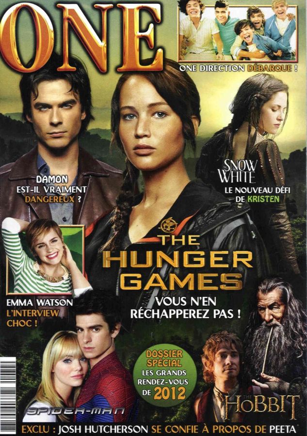 ONE (Fr) magazine side cover Issue 74 February/March 2012
