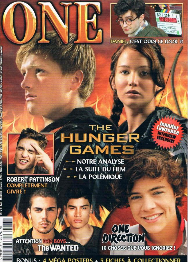 ONE (Fr) magazine side cover Issue 75 April/May 2012