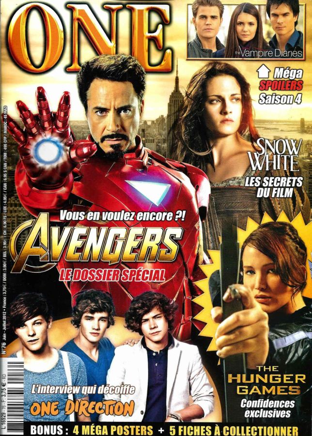ONE (Fr) magazine side cover Issue 76 June/July 2012