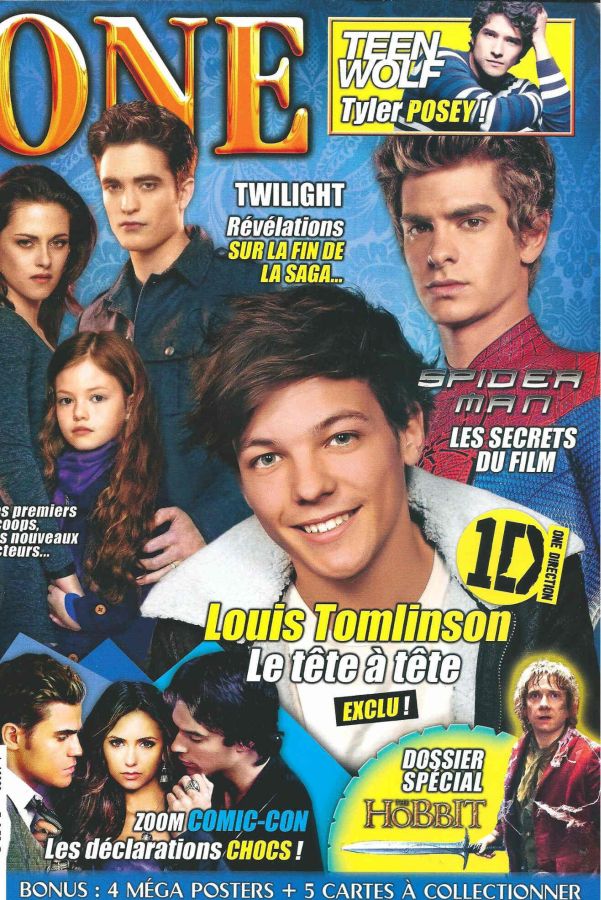 ONE (Fr) magazine side cover Issue 77 August/September 2012