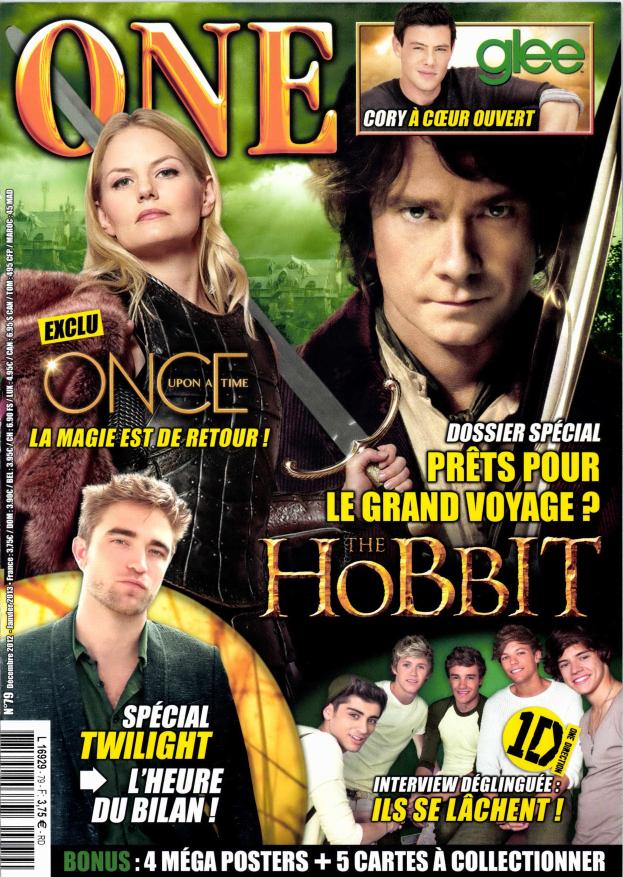 ONE (Fr) magazine side cover Issue 79 December-January 2012