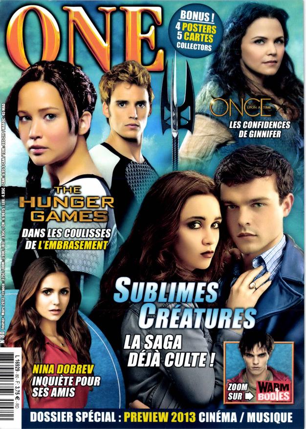 ONE (Fr) magazine side cover Issue 80 February-March 2013