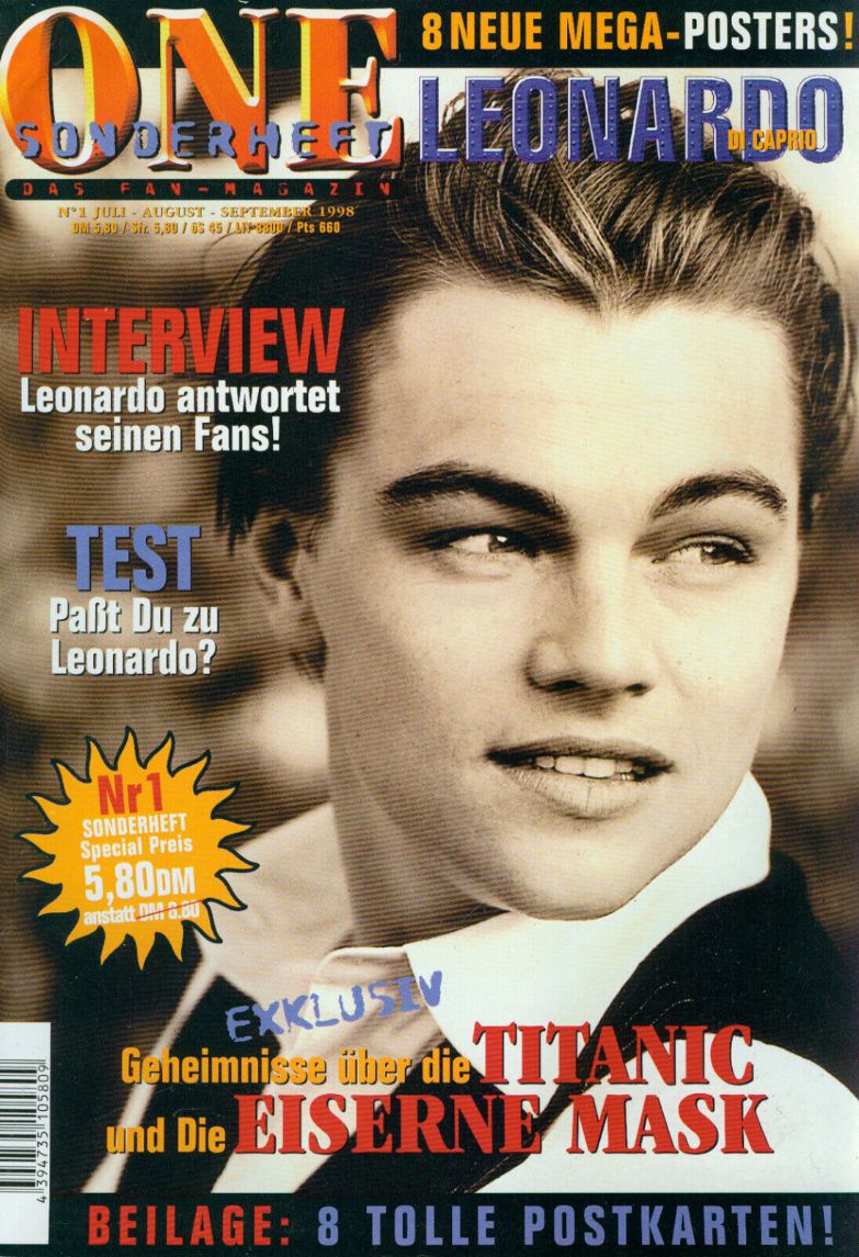 ONE (De) magazine side cover  July/September 1998