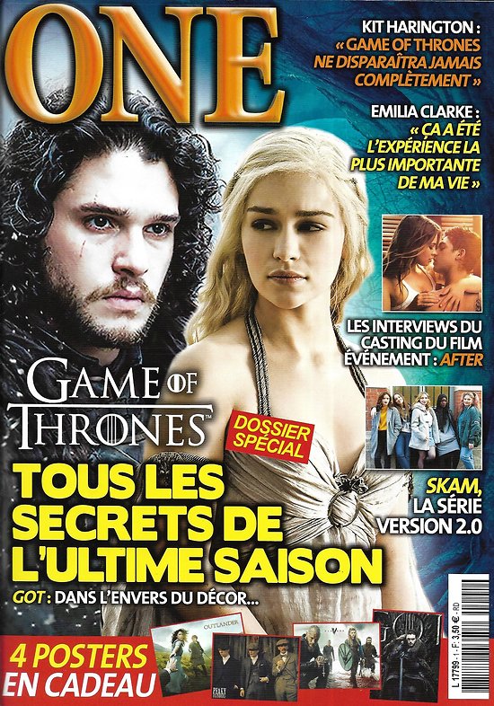 ONE (Fr) magazine side cover Issue 1  April 2019